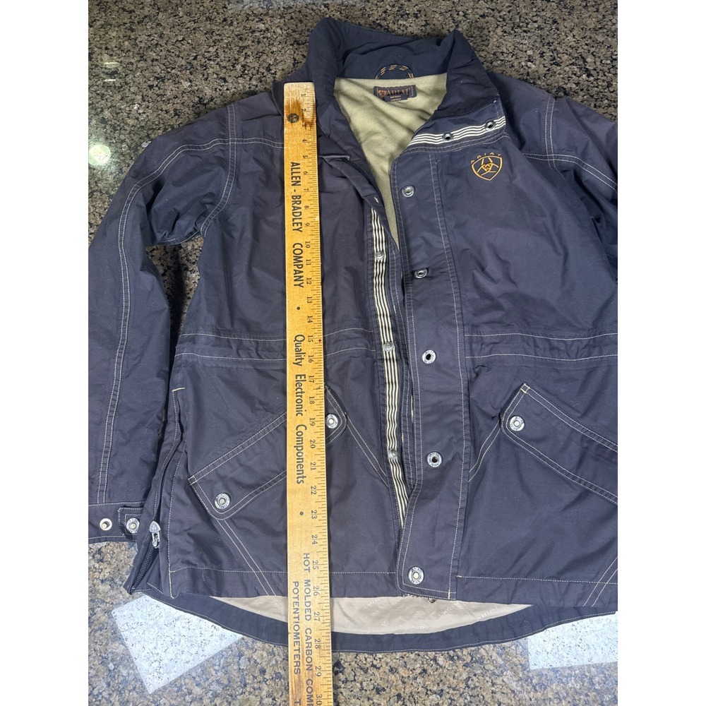Ariat Womens Utility Equestrian Jacket Dark Brown Full Zip Mesh Lined Large - Picture 2 of 9